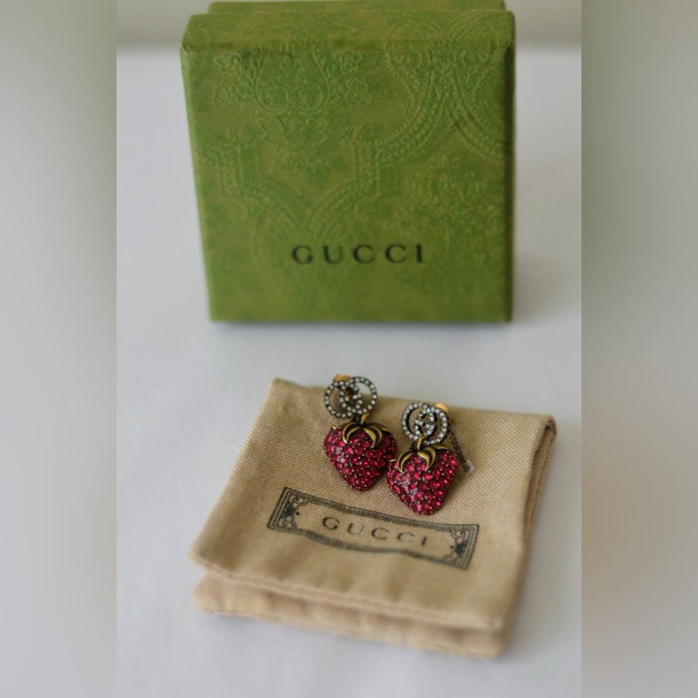 Gucci Pink Heart Earrings